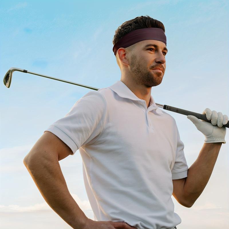 5pcs Sports Headbands For Men Running Headband Moisture Wicking
