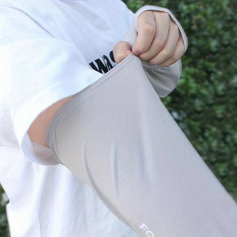 Men's Sunscreen Ice Silk Arm Protector Sleeves Outdoor Cycling