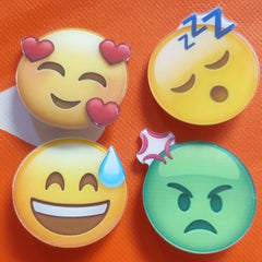 4pcs Emoticon Pack Hair Clips Funny Hair Clips Children's Clothing Accessories