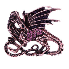 Men's Vintage Jacket Suit Pterodactyl Brooch Accessories