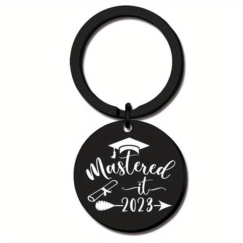 Graduation Keychain For Class Of Round And Rectangle Inspirational Gift Key Ring