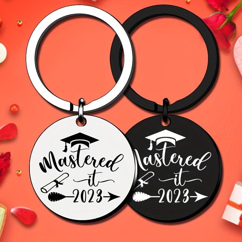 Graduation Keychain For Class Of Round And Rectangle Inspirational Gift Key Ring