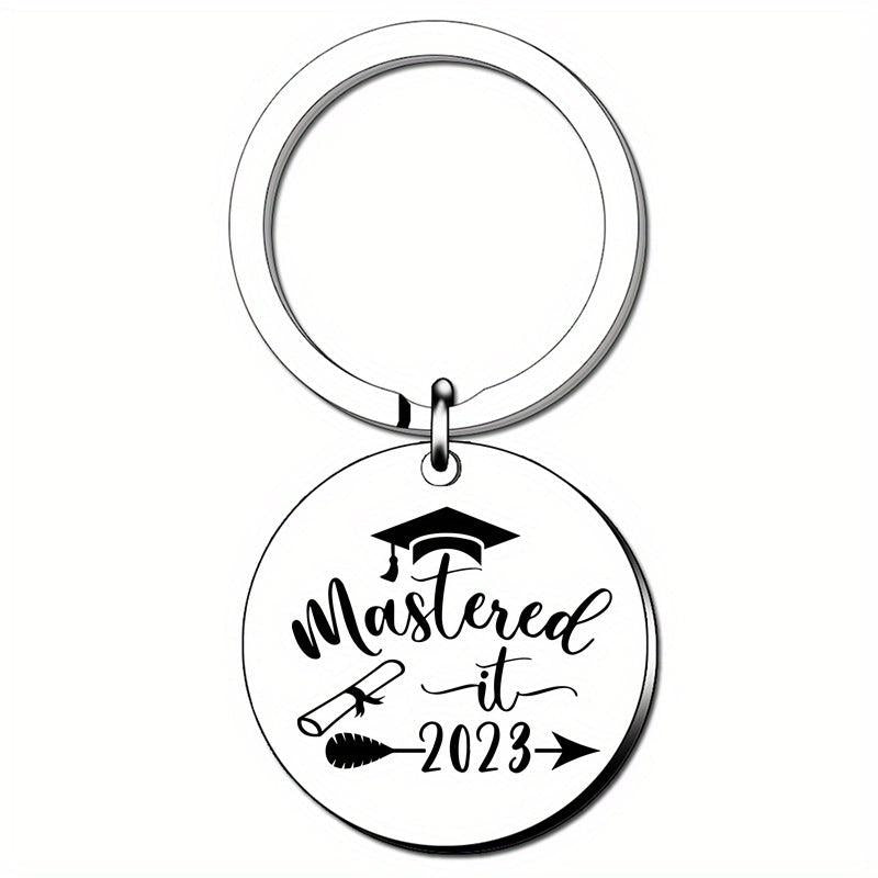 Graduation Keychain For Class Of Round And Rectangle Inspirational Gift Key Ring