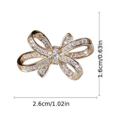 Copper Zircon Collar Pin for Clothes