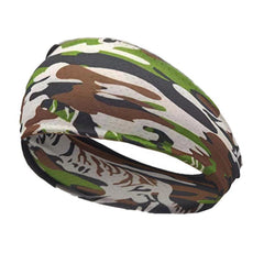 Men's Ice Silk Camouflage Sports Headband - Stretch Breathable Turban