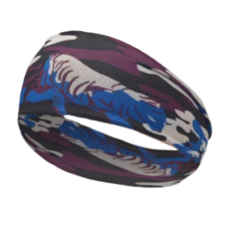 Men's Ice Silk Camouflage Sports Headband - Stretch Breathable Turban