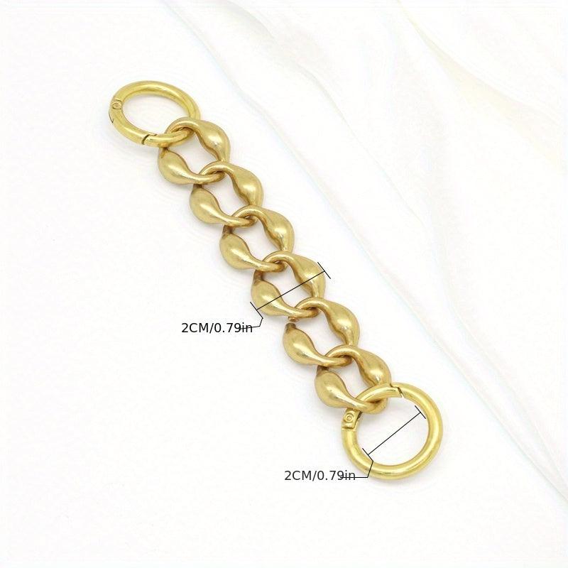 Rhombus Alloy Extension Chain For Men's Bag