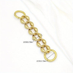 Rhombus Alloy Extension Chain For Men's Bag