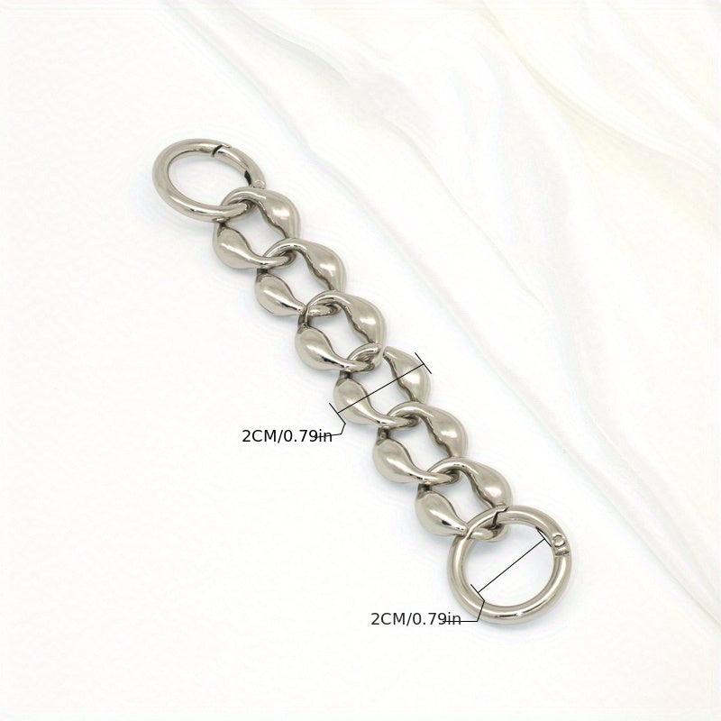 Rhombus Alloy Extension Chain For Men's Bag