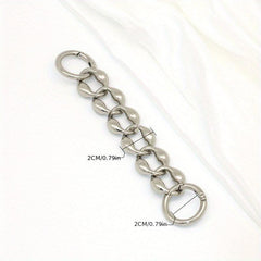 Rhombus Alloy Extension Chain For Men's Bag
