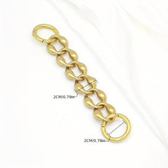 Rhombus Alloy Extension Chain For Men's Bag