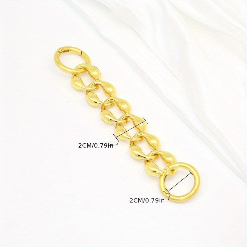 Rhombus Alloy Extension Chain For Men's Bag