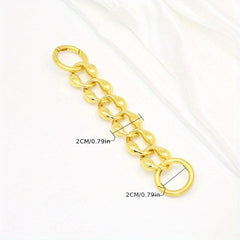 Rhombus Alloy Extension Chain For Men's Bag