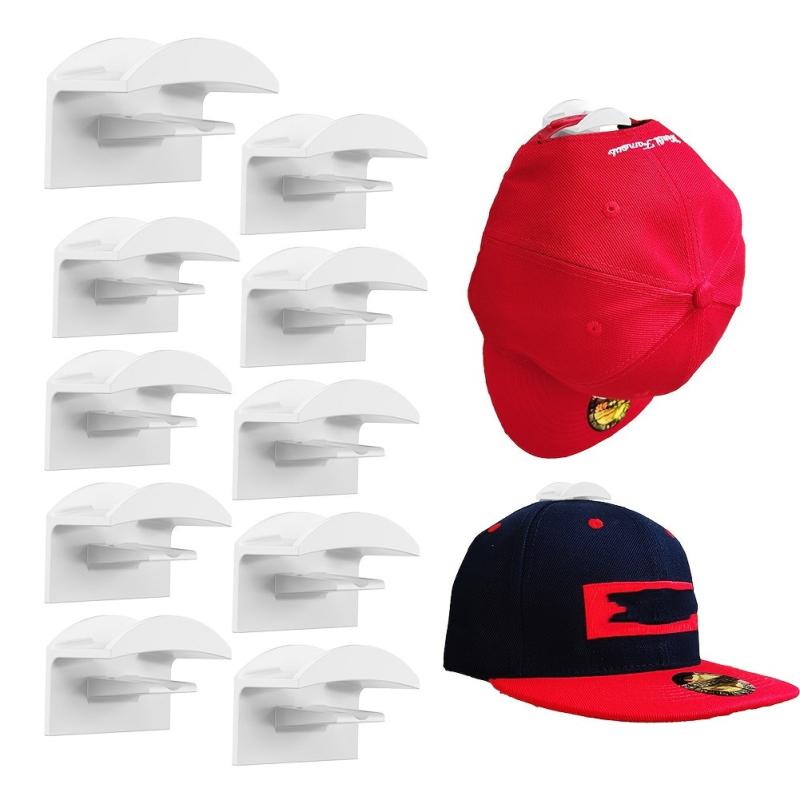 Adhesive Hat Hooks For Wall - Minimalist Hat Rack - Strong Hold Hat Hangers
