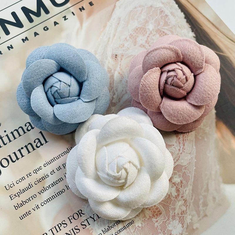 Pure Camellia Brooch Big Flower Brooch Men's Women's Suit Accessories