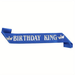 Men's Birthday KING Bronzing Belt Shoulder Strap