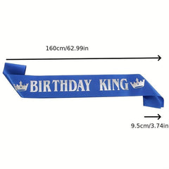 Men's Birthday KING Bronzing Belt Shoulder Strap