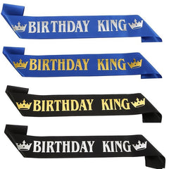 Men's Birthday KING Bronzing Belt Shoulder Strap