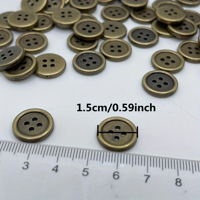 20pcs Retro Plastic Suit Buttons Four hole Buttons for Denim Shirts Jackets