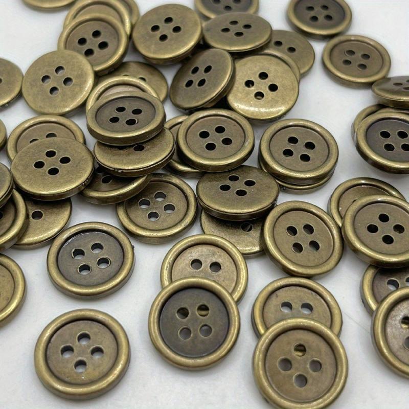 20pcs Retro Plastic Suit Buttons Four hole Buttons for Denim Shirts Jackets