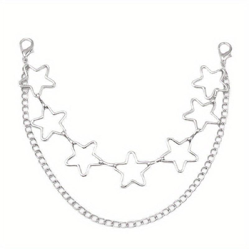 Butterfly Double Chain Street Shot Pants Bag Chain