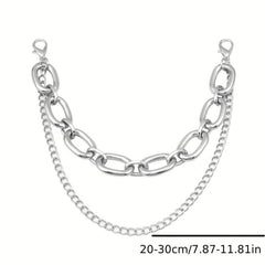 Butterfly Double Chain Street Shot Pants Bag Chain