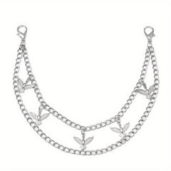 Butterfly Double Chain Street Shot Pants Bag Chain