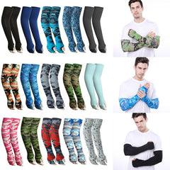 2Pcs Arm Sleeves Warmers Sports Sun UV Protection Hand Cover Cooling