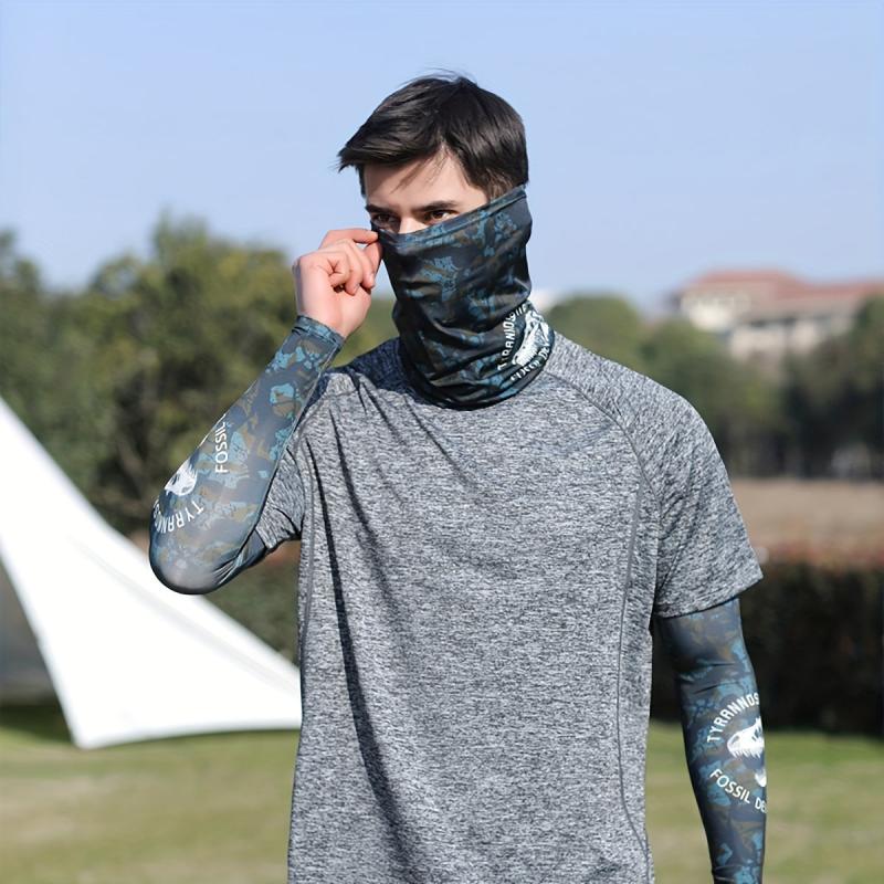 Colorful Tattoo Arm Sleeves and Face Towel Set