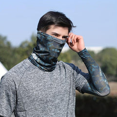 Colorful Tattoo Arm Sleeves and Face Towel Set