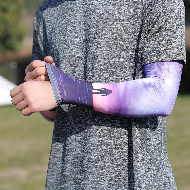 Colorful Flower Arm Sleeve & Hanging Ear Towel Set