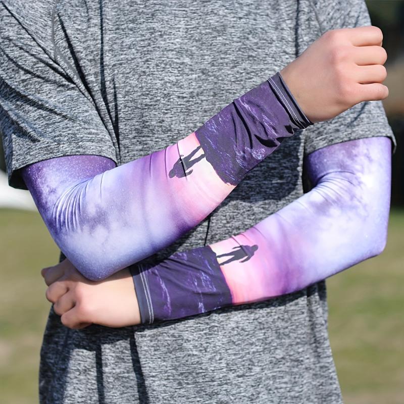 Colorful Flower Arm Sleeve & Hanging Ear Towel Set