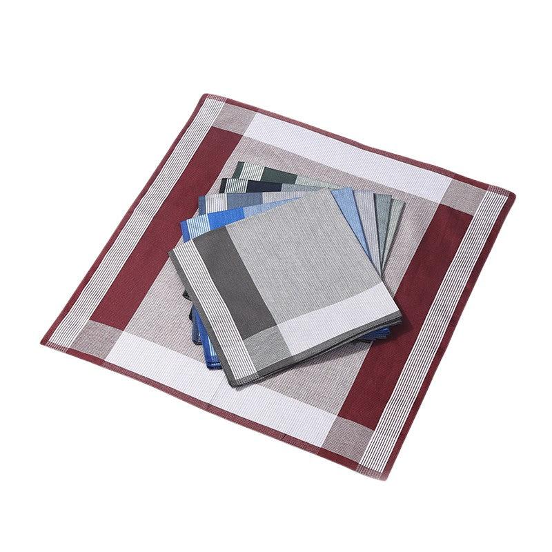 6pcs Men's Lightweight Stripe Pocket Handkerchief