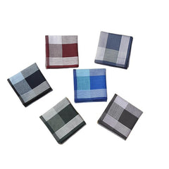 6pcs Men's Lightweight Stripe Pocket Handkerchief