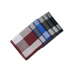 6pcs Men's Lightweight Stripe Pocket Handkerchief