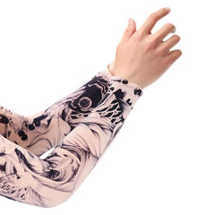 Flower Arm Tattoo Sleeves Sun UV Protection Arm Warmers