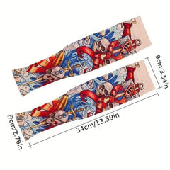 Flower Arm Tattoo Sleeves Sun UV Protection Arm Warmers