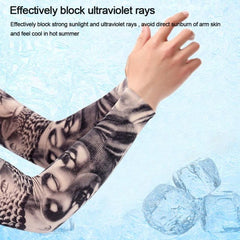 Flower Arm Tattoo Sleeves Sun UV Protection Arm Warmers
