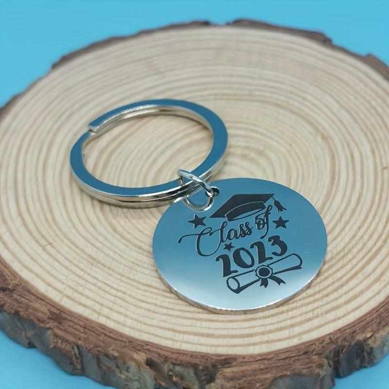 Graduation Keychain Stainless Steel Inspirational Gift