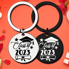 Graduation Keychain Stainless Steel Inspirational Gift