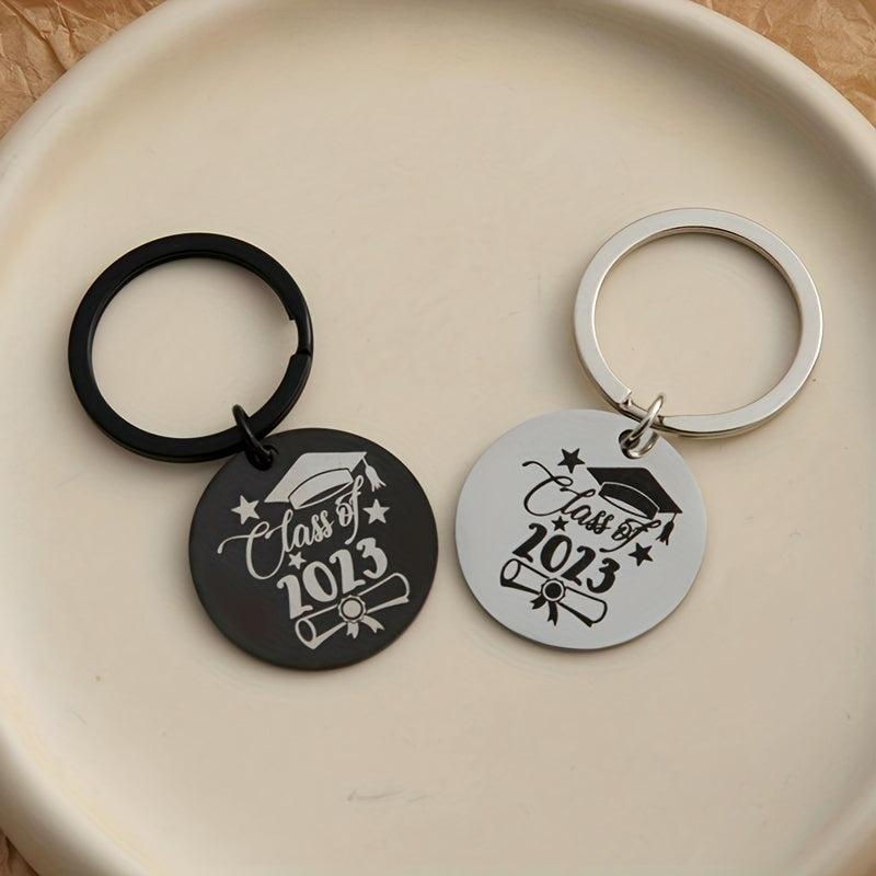 Graduation Keychain Stainless Steel Inspirational Gift