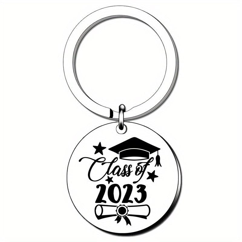 Graduation Keychain Stainless Steel Inspirational Gift