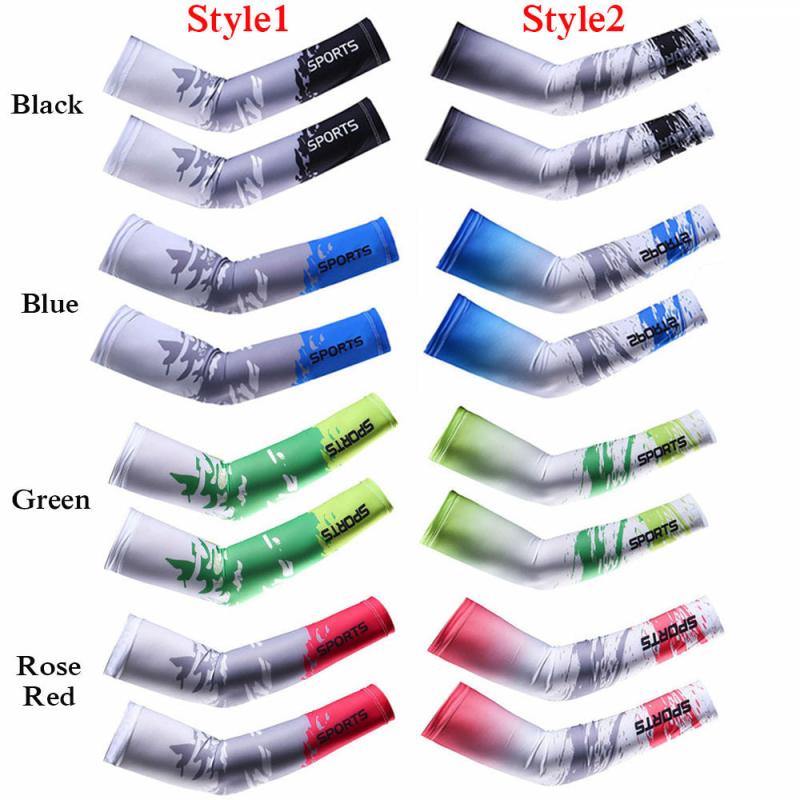 Arm Sleeves Warmers Sports Sun UV Protection Cooling Running Fishing Cycling