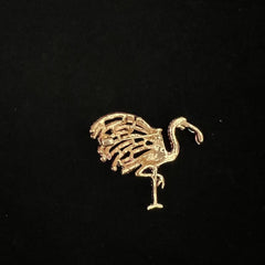 Sparkling Flamingo Rhinestone Brooch for Men