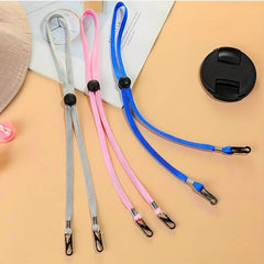 2pcs Fisherman Hat Windproof Rope Anti-falling Sun Hat Belt Cloth Lanyard