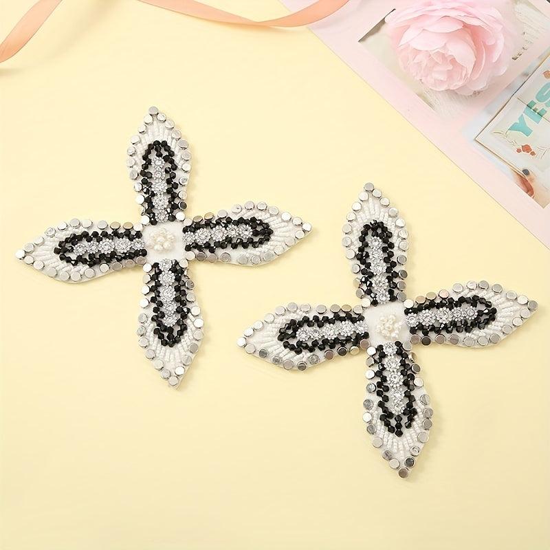 Artificial Diamond Chunky Bead Sewing Patch