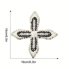 Artificial Diamond Chunky Bead Sewing Patch