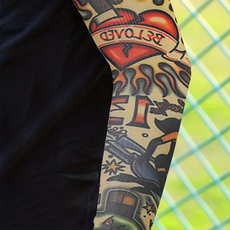 Men's Sunscreen Bleach Art Sleeve for Outdoor Daily Travel