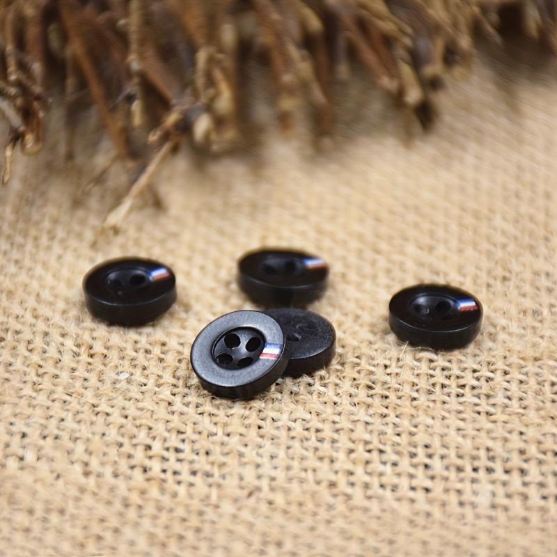 10PCS Resin Buttons High Shirt t shirt Beige Round Thin Four Eyed Button