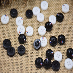 10PCS Resin Buttons High Shirt t shirt Beige Round Thin Four Eyed Button